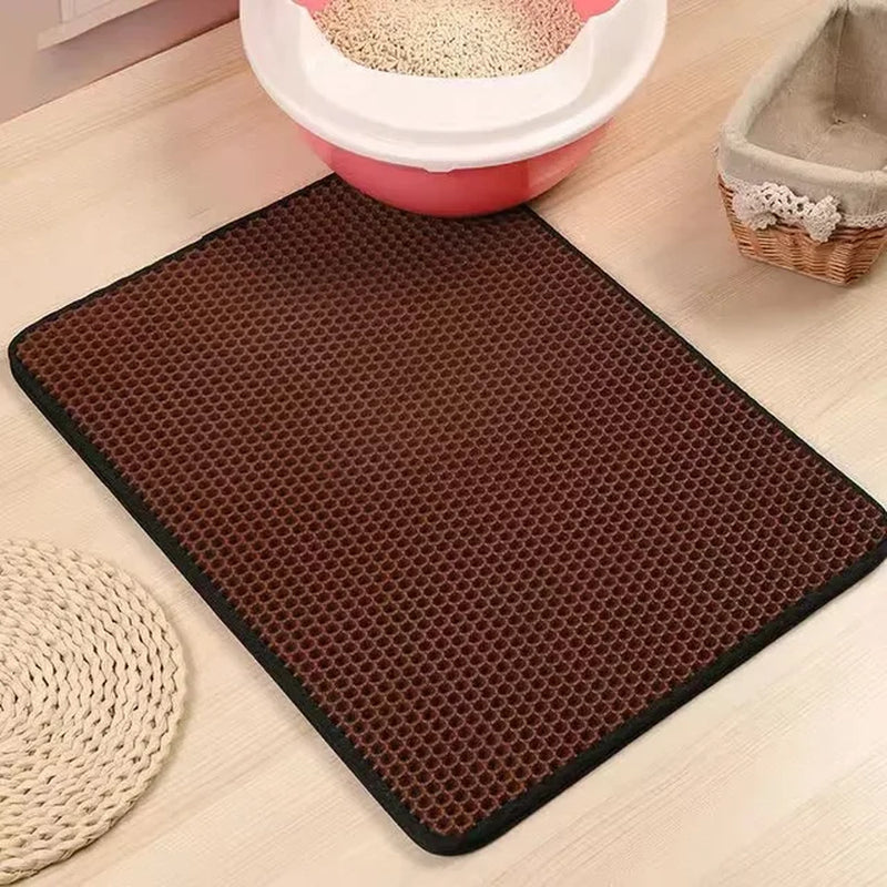 Double Layer Cat Litter Mat - WaggleWhiskers